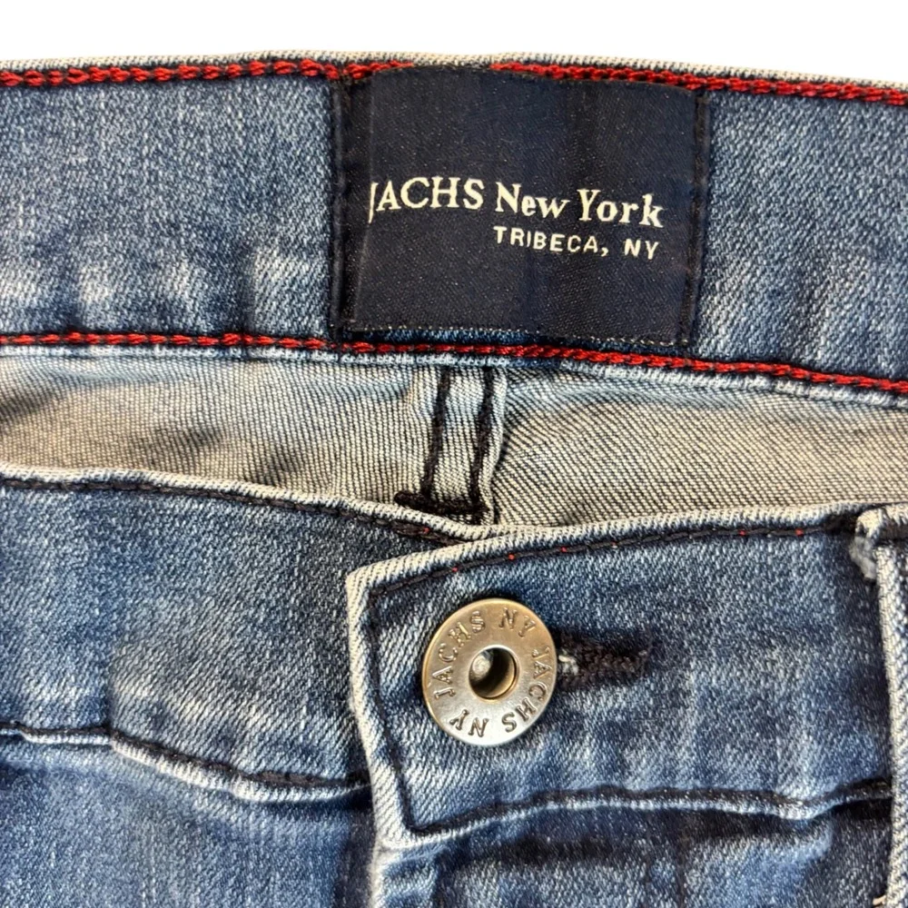 JACHS New York Tribeca Slim Fit Jeans Mens 34x32 Medium Wash Blue Denim